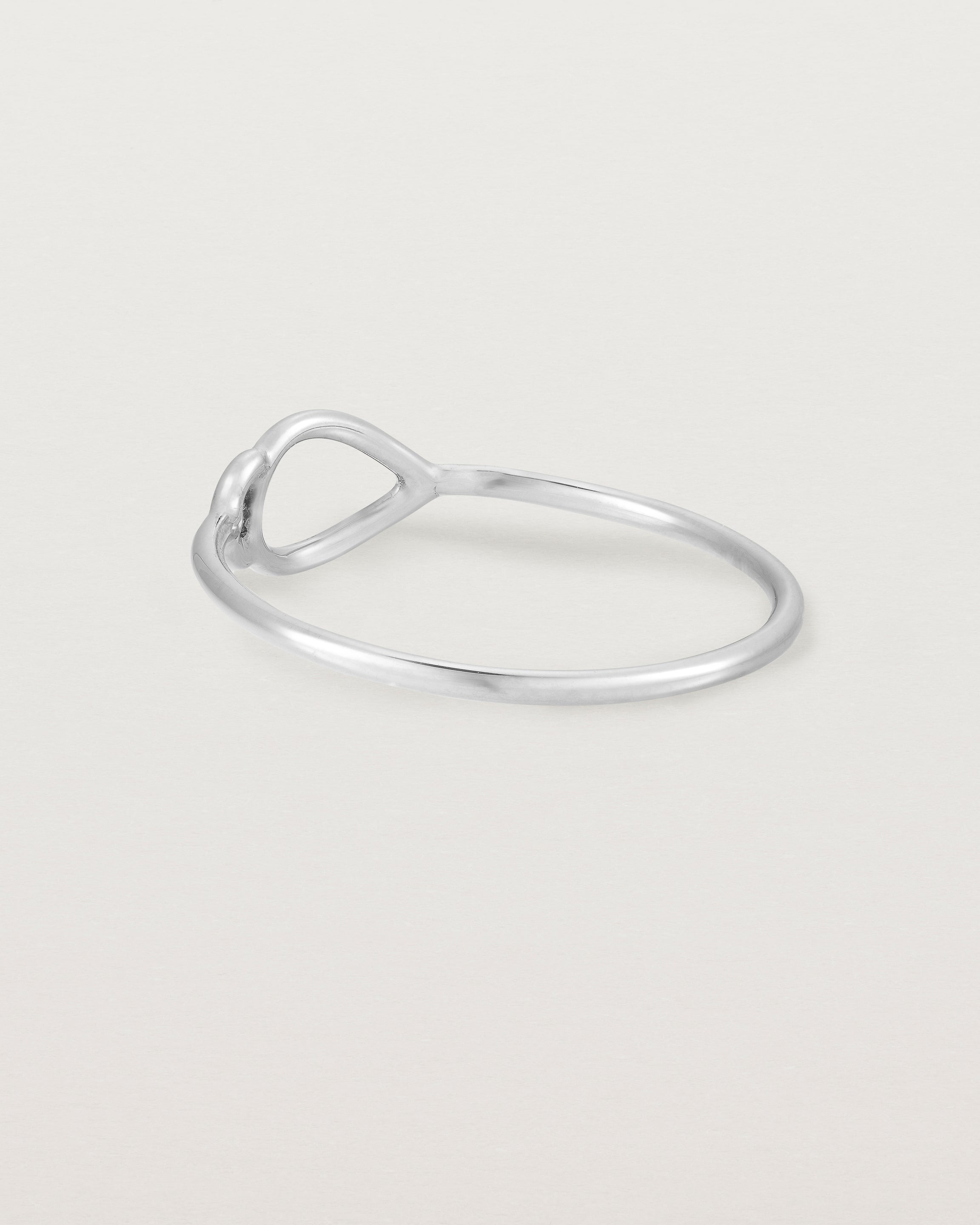 Back view of the Oana Ring in Sterling Silver.