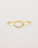 Front view of the Oana Ring in Yellow Gold.