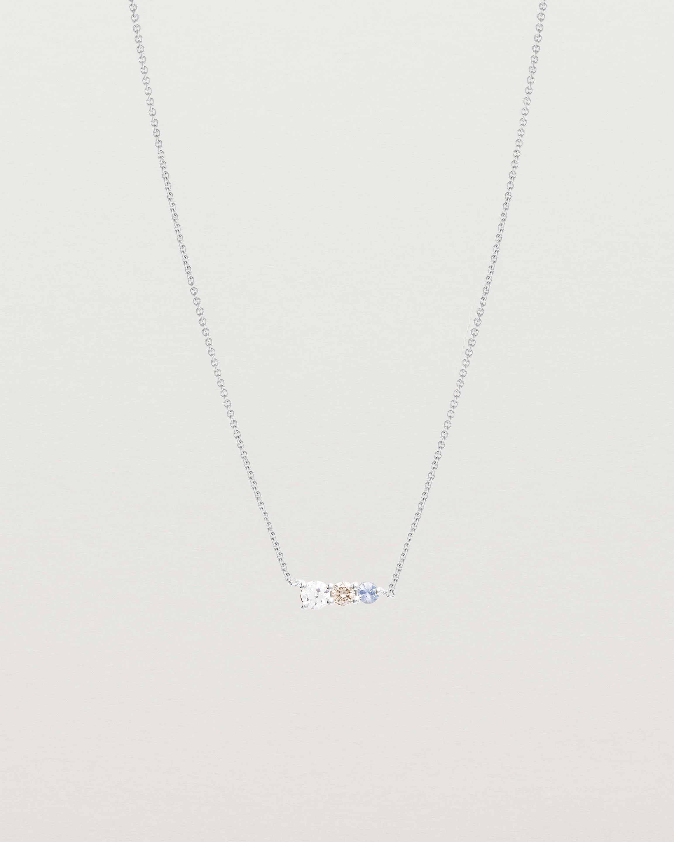 Ode Necklace | Diamonds & Ceylon Sapphire