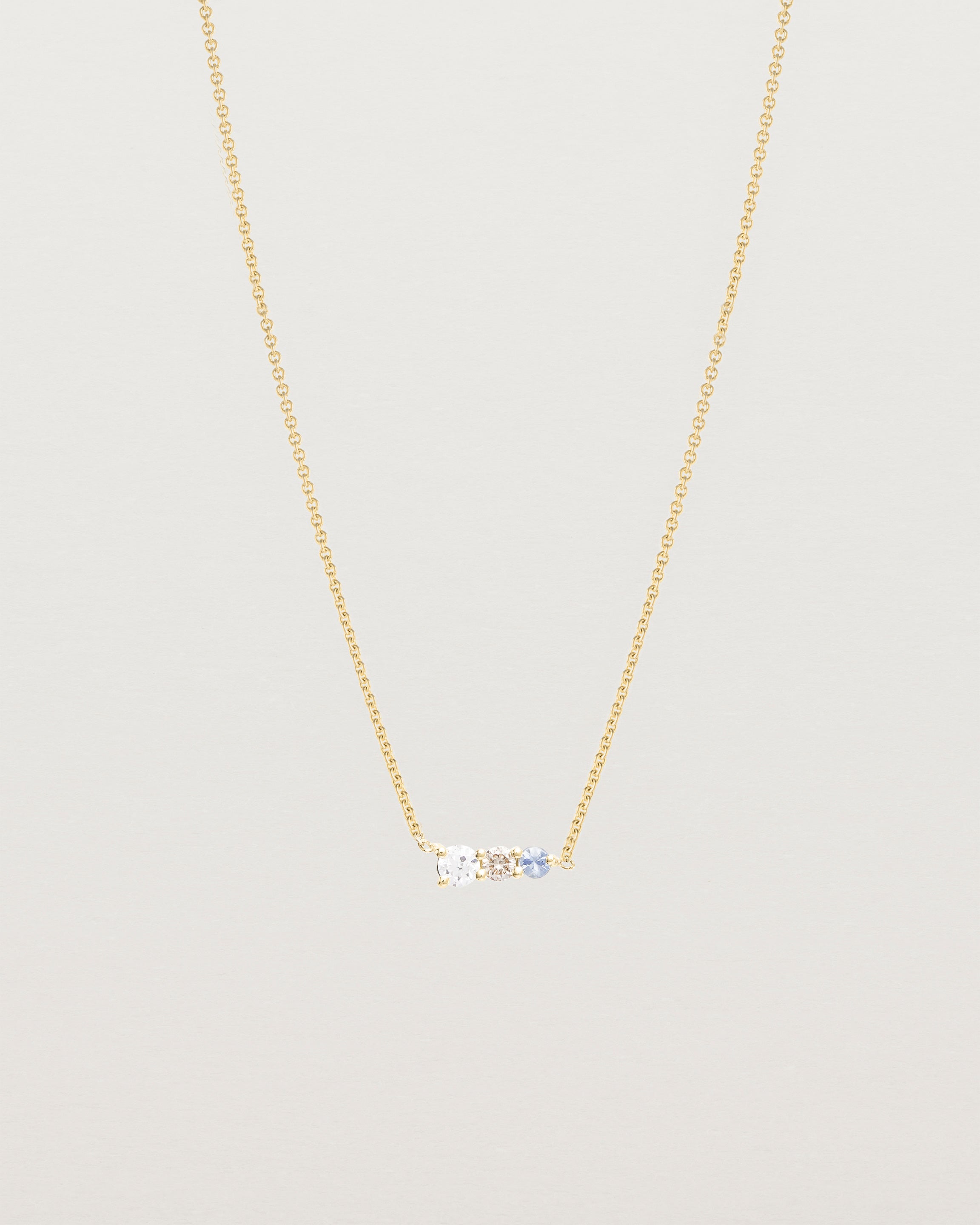Ode Necklace | Diamonds & Ceylon Sapphire