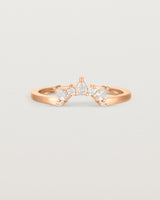 Front view of the Odette Crown Ring | Fit Ⅰ | Rose Gold.