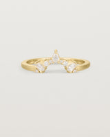 Front view of the Odette Crown Ring | Fit Ⅱ | Yellow Gold.