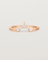 Front view of the Odette Crown Ring | Fit Ⅱ | Rose Gold.
