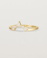 Angled view of the Odette Crown Ring | Fit Ⅱ | Yellow Gold.