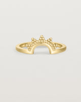 Front view of the Odine Crown Ring | Fit Ⅱ | Yellow Gold.