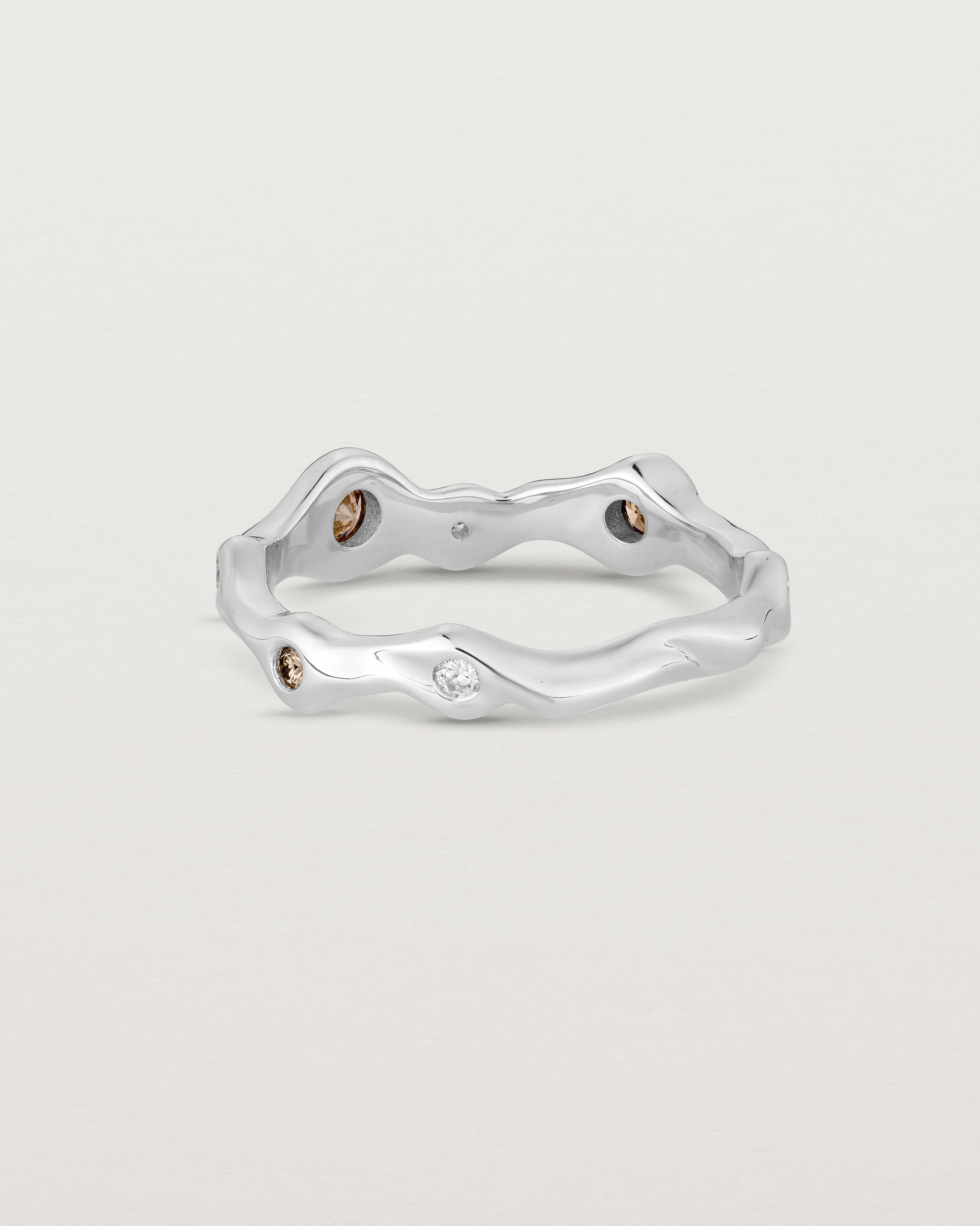 Organic Ring | Champagne & White Diamonds