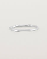 The Organic Stacking Ring in Sterling Silver.