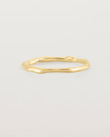 The Organic Stacking Ring in Yellow Gold.