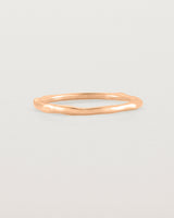 Front view of the Organic Stacking Ring in Rose Gold.