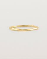 Front view of the Organic Stacking Ring in Yellow Gold.