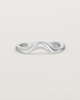 Front view of the Organic Crown Ring | Fit Ⅱ | White Gold.