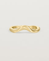 Front view of the Organic Crown Ring | Fit Ⅲ | Yellow Gold.