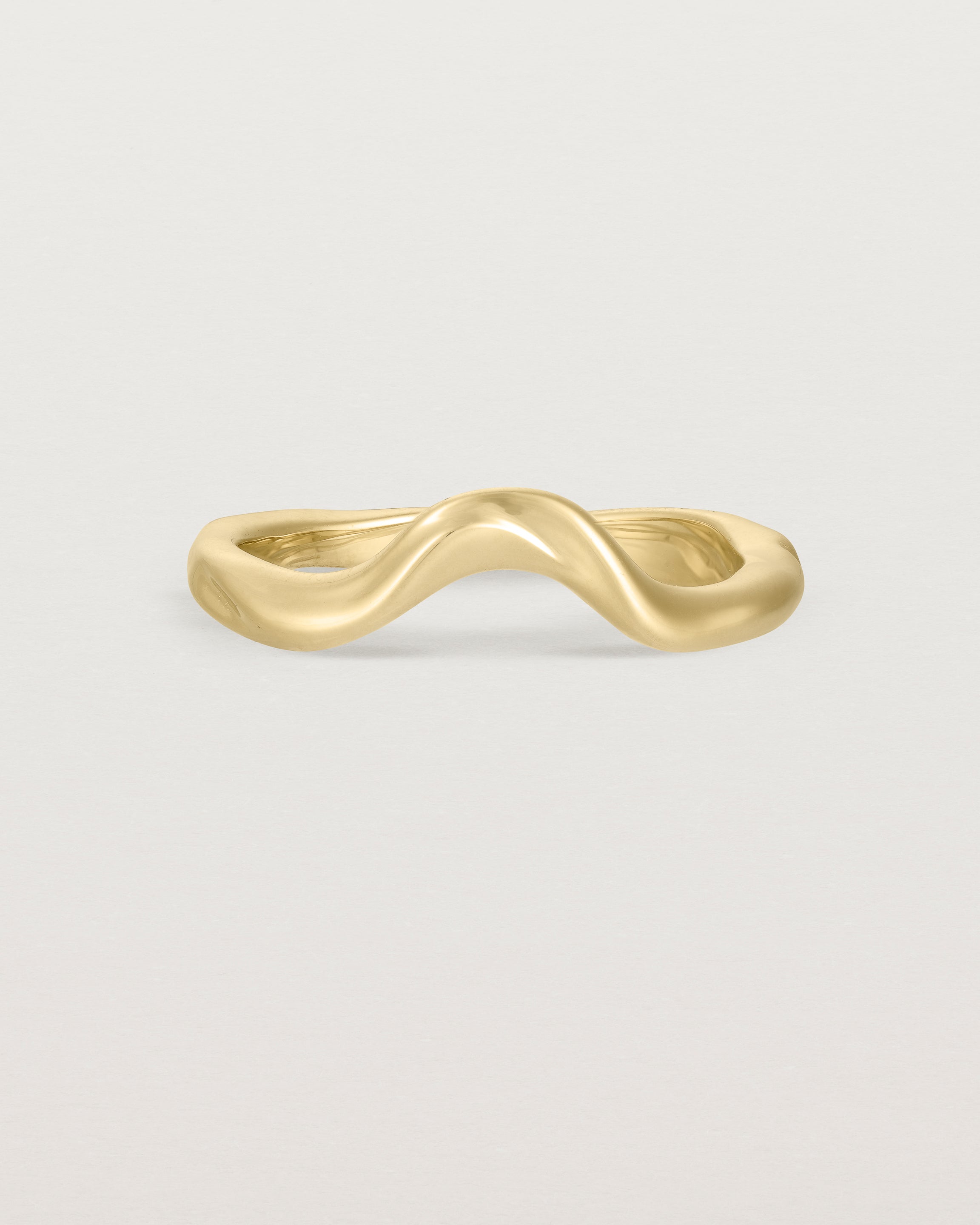 Front view of the Organic Crown Ring | Fit Ⅳ | Yellow Gold.