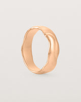 The Organic Wedding Ring | 6mm | Rose Gold. 