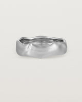 The Organic Wedding Ring | 6mm | White Gold. 