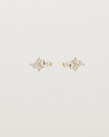 Pear Cluster Studs | Diamonds | Yellow Gold