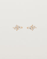 Pear Cluster Studs | Diamonds | Rose Gold