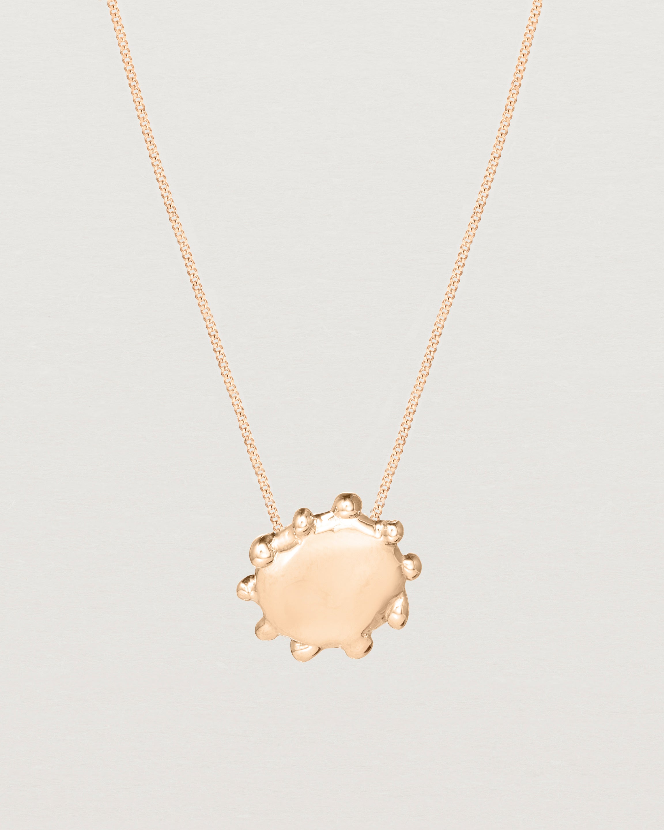 Petite Dotted Mana Necklace Rose Gold Natalie Marie Jewellery