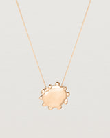 Front view of the Petite Dotted Mana Necklace | Rose Gold