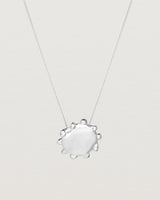 Front view of the Petite Dotted Mana Necklace | Sterling Silver.