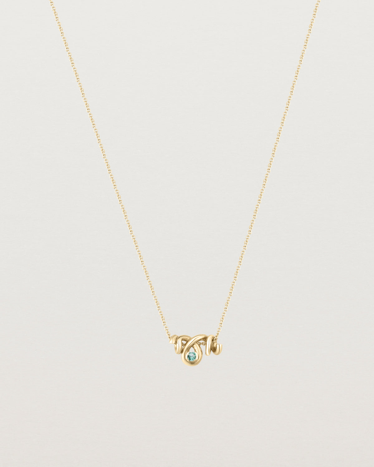 Petite Fold Necklace | Birthstone