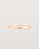 Front view of the Promise Ring | Birthstone in Rose Gold.