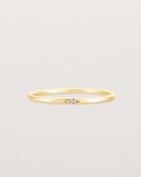 Front view of the Promise Ring | Birthstone in Yellow Gold.