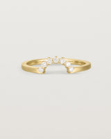 Front view of the Reina Crown Ring | Fit Ⅱ | Yellow Gold.