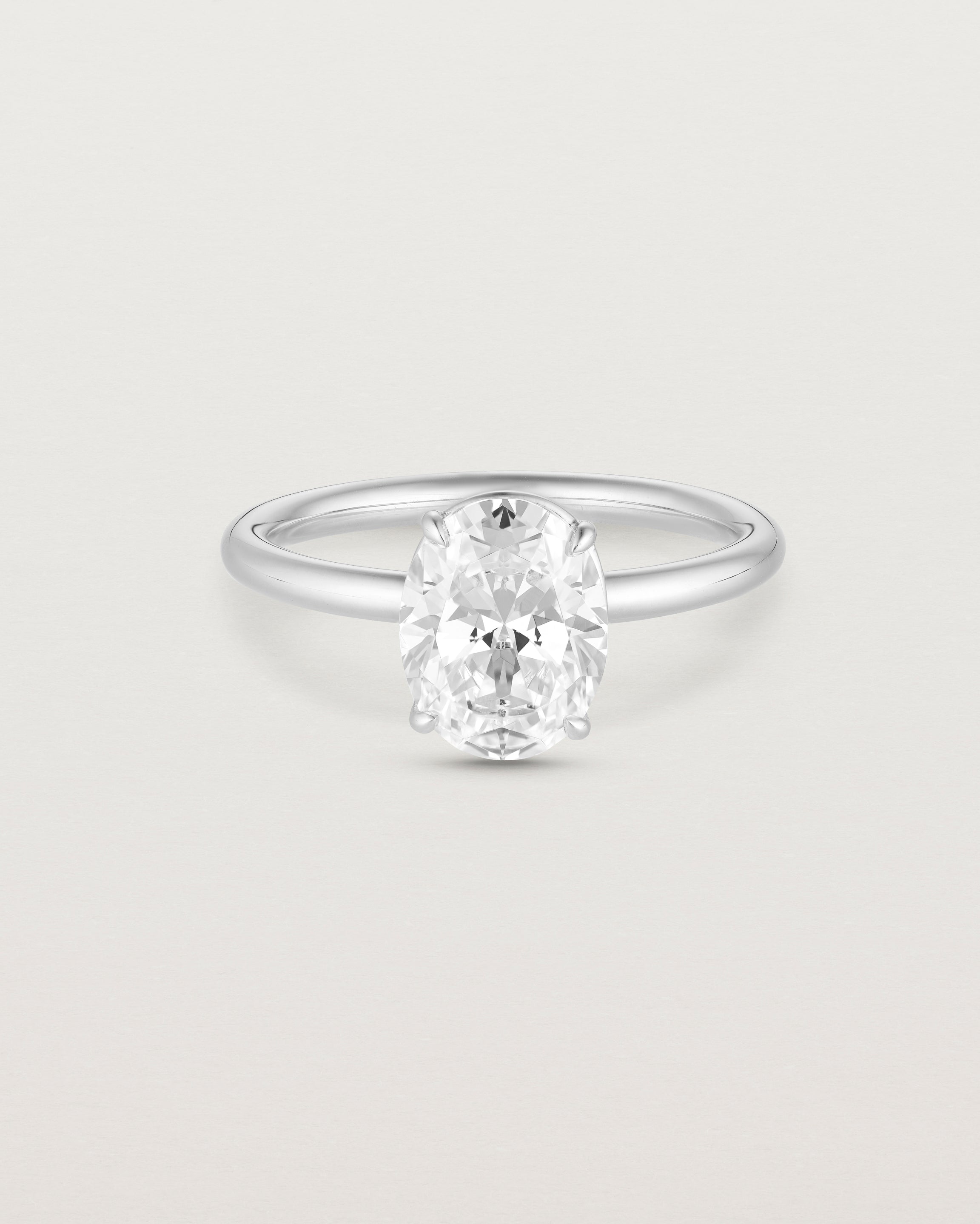 Tulip Oval Solitaire | Laboratory Grown Diamond