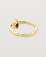 Back view of the Safia Ring | Opal | Yellow Gold.