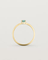 Standing view of the Safia Ring | Opal | Yellow Gold.