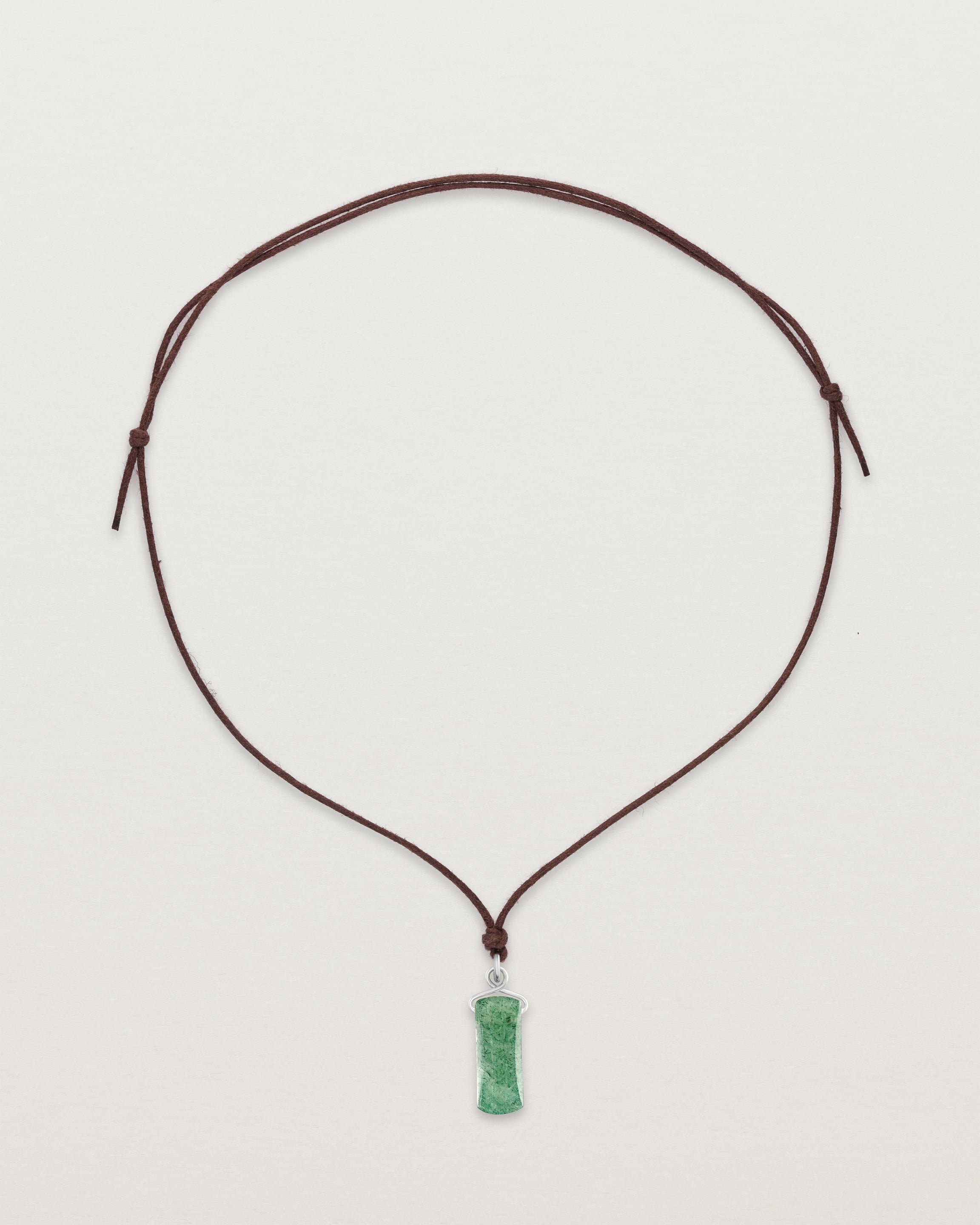 Saira Necklace | Jade & Cotton Cord
