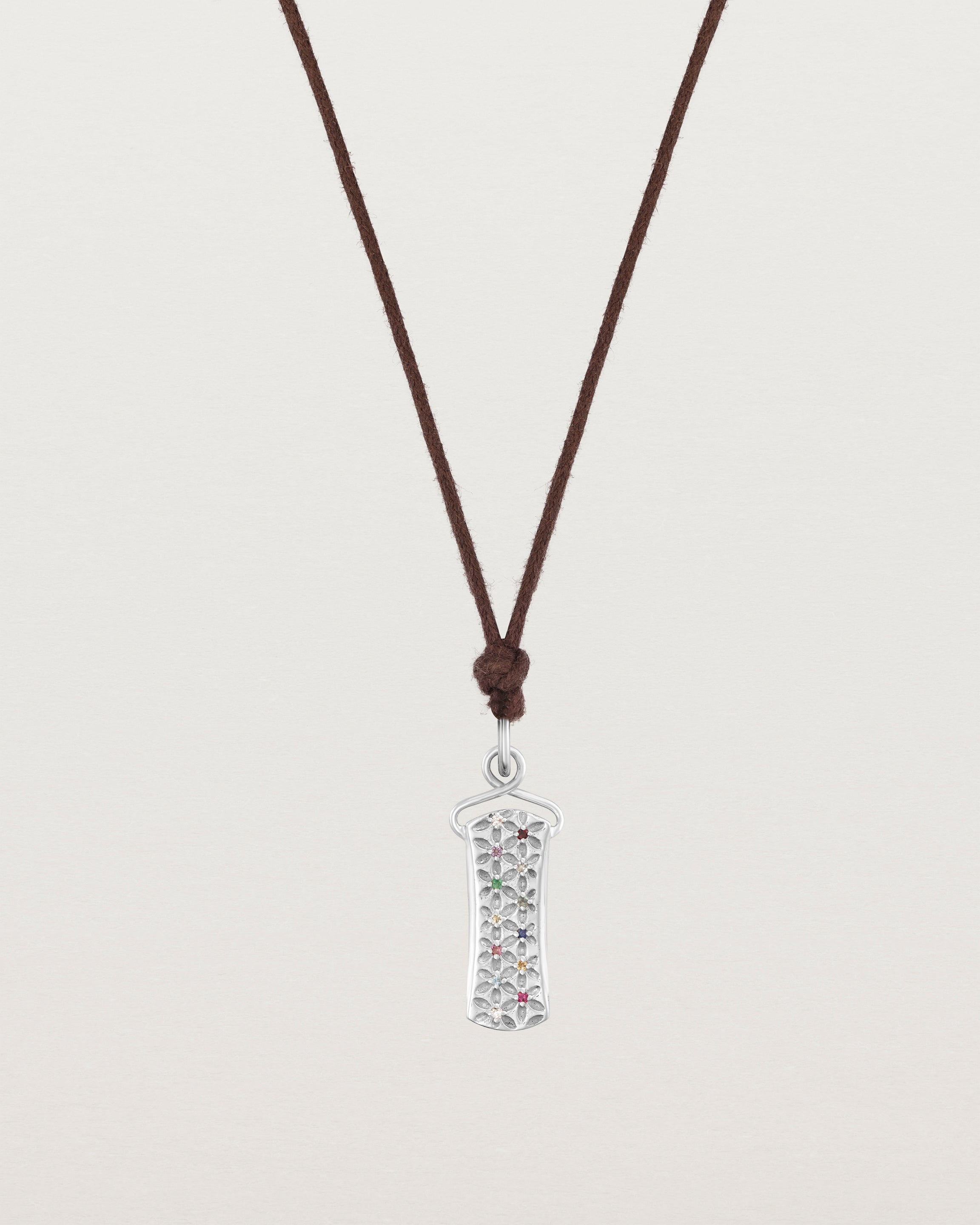 Saira Necklace  | Birthstone & Cotton Cord