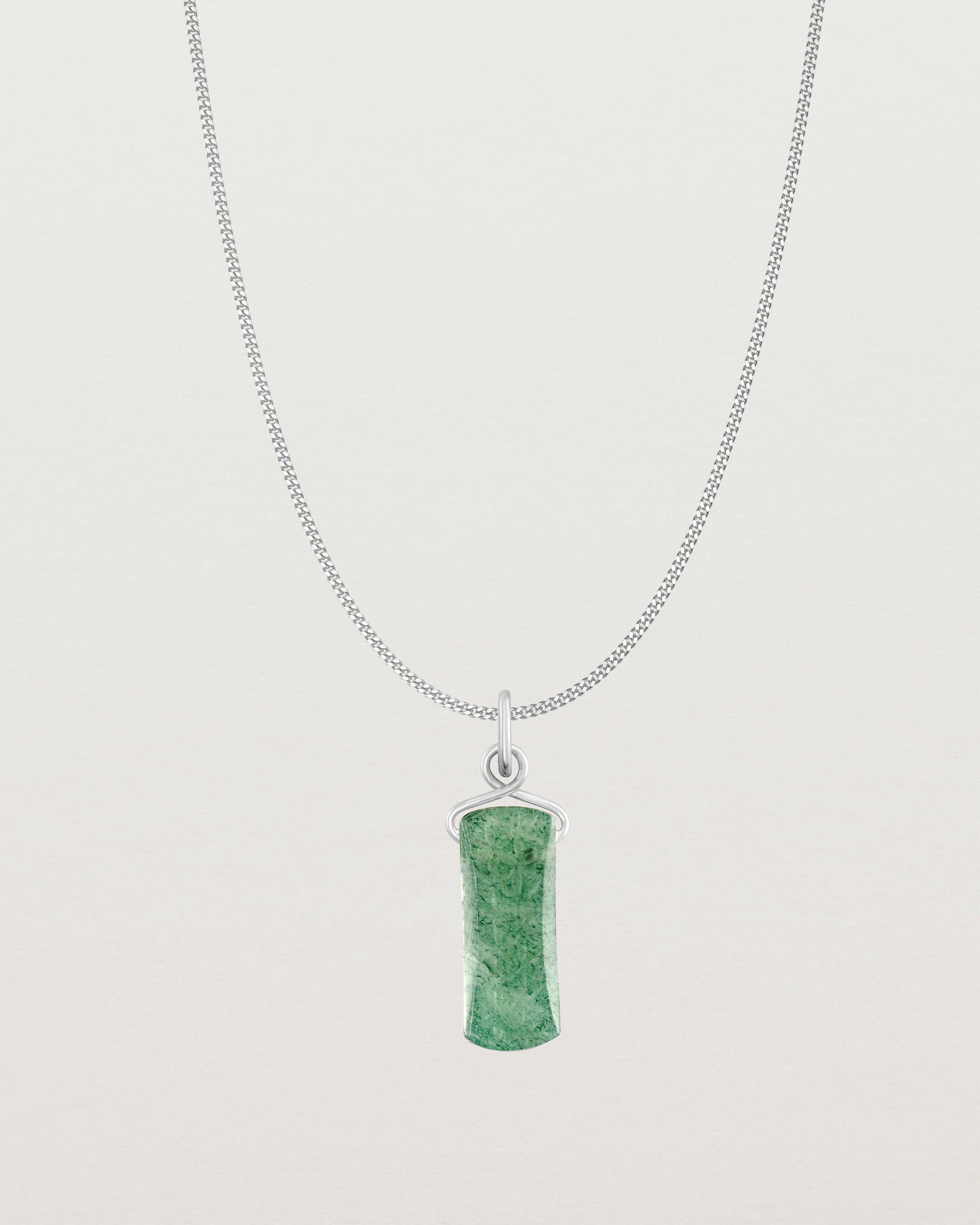 Saira Necklace | Jade & Simple Chain