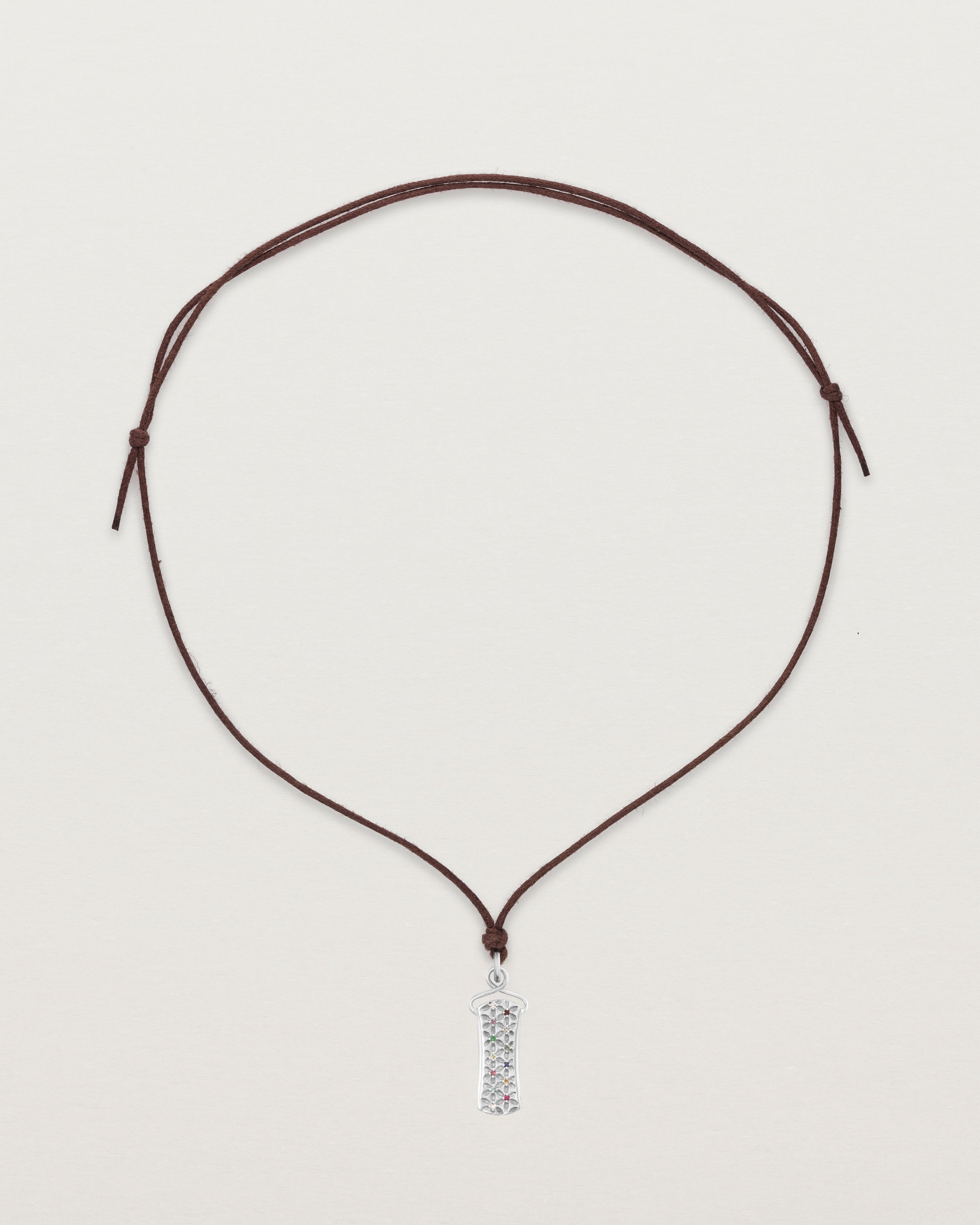 Saira Necklace  | Birthstone & Cotton Cord