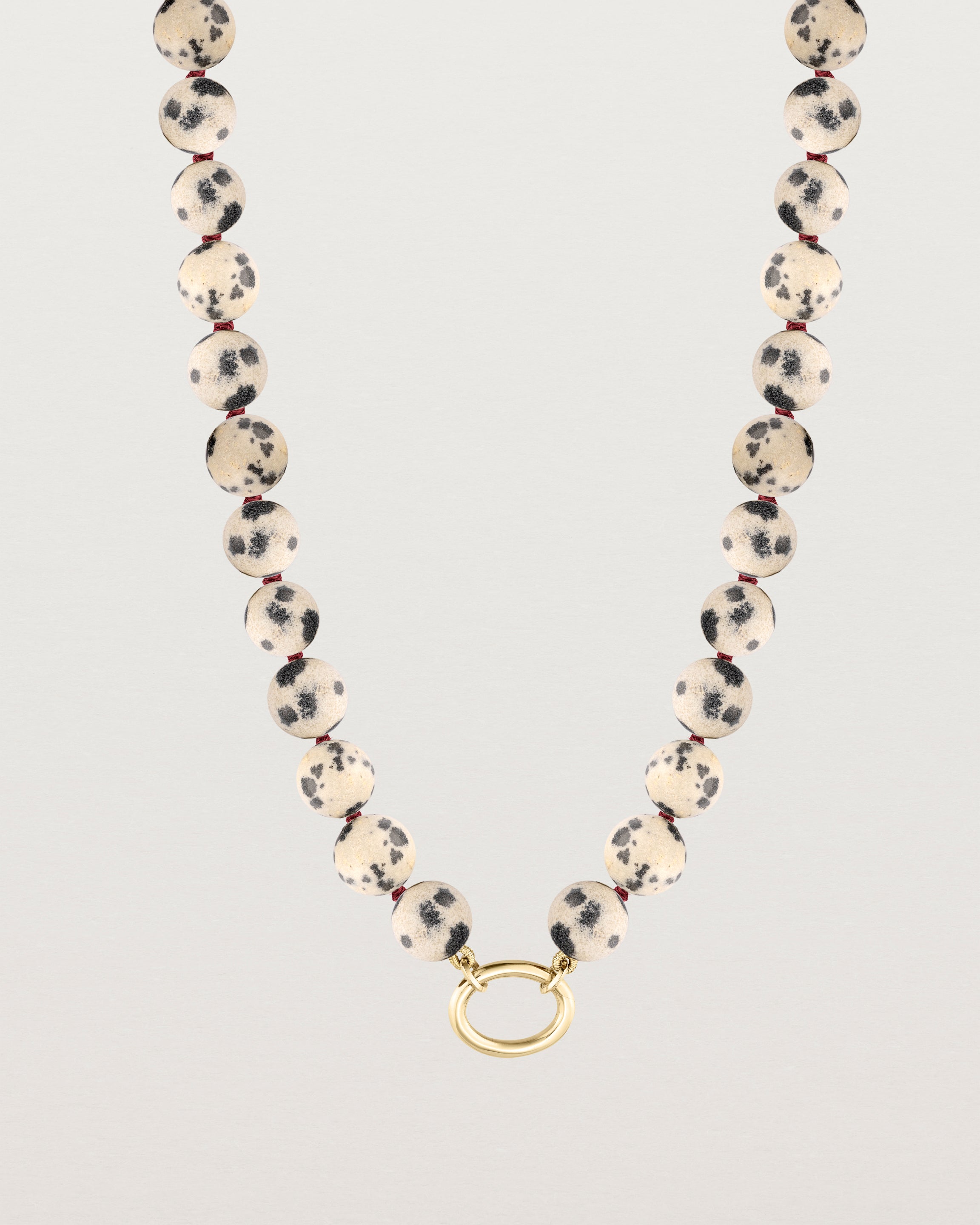 Sana Charm Necklace | Dalmatian Jasper
