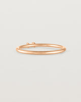 Back view of the Sena Stacking Ring | Diamond in rose gold.