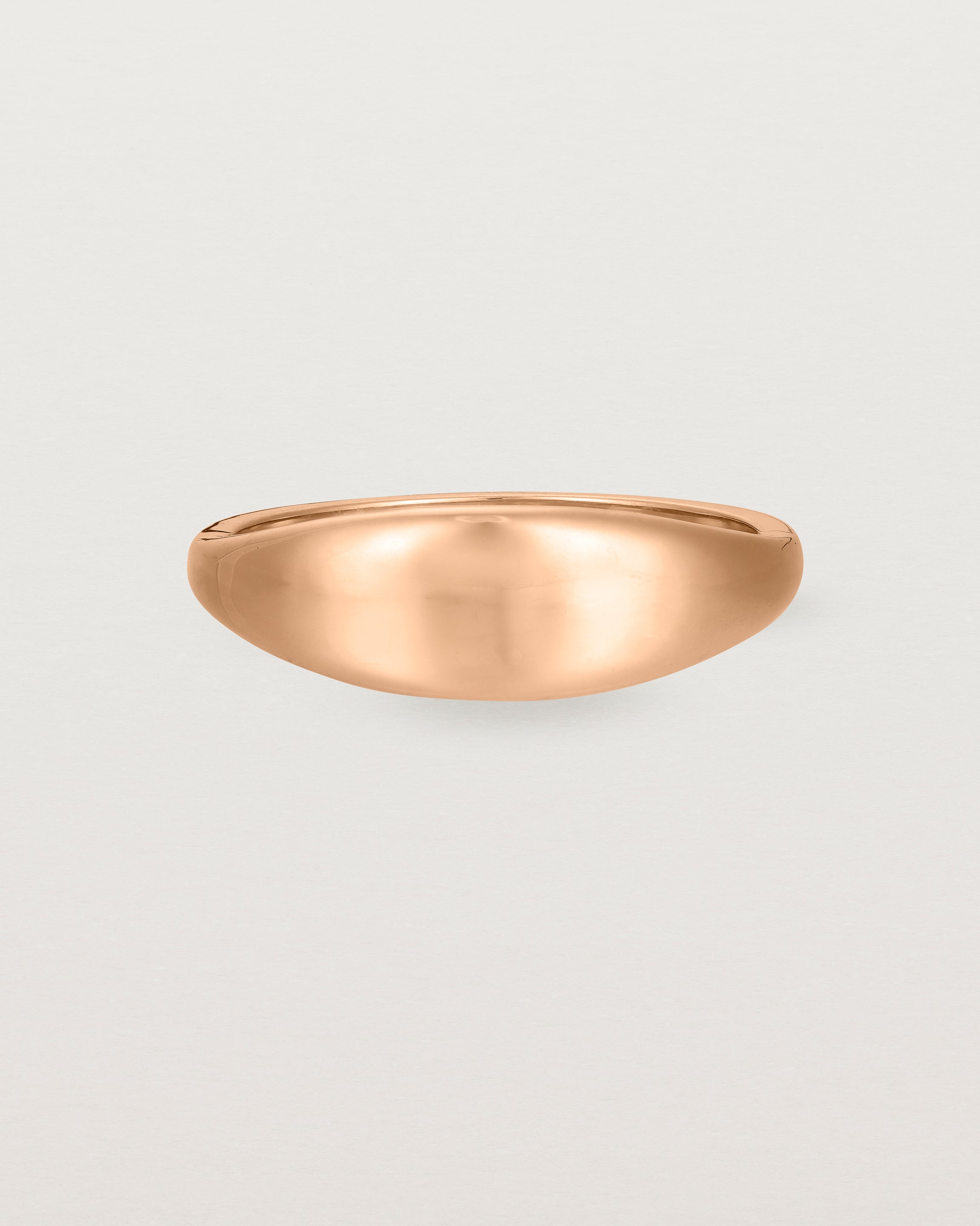 Front view of the Seule Ring in Rose Gold.