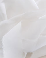 Silk and Bramble Bridal Silk Ribbon | Cotton White Crepe
