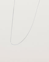 Angled view of the Simple Chain Necklace | Sterling Silver