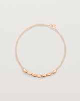 Rose gold Chain featuring seven charms
