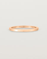 Our 1.5mm square wedding band in rose gold