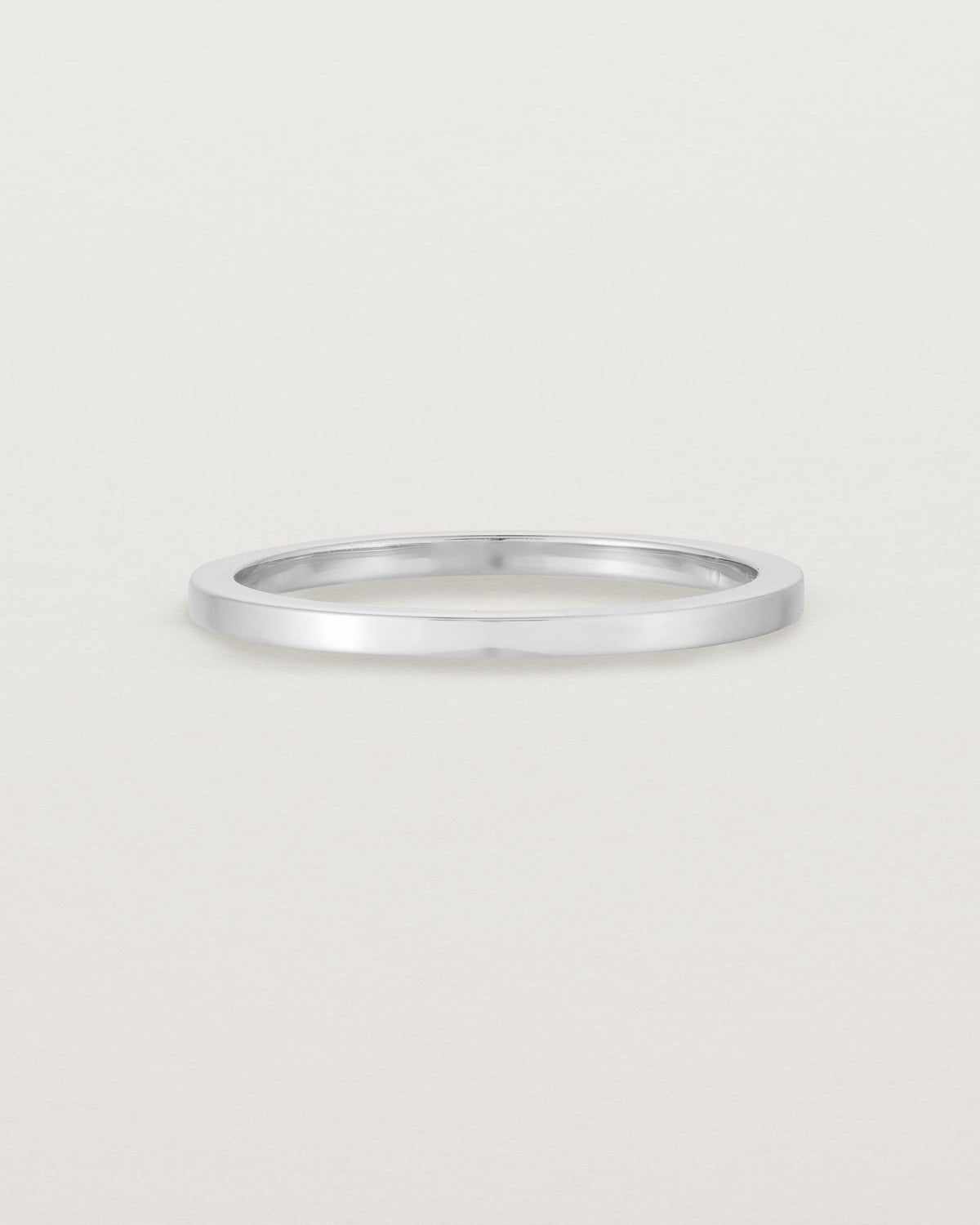 Wedding Rings Square Simple Square Wedding Ring | White Gold | Natalie Marie Jewellery