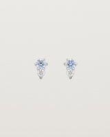 Lottie Studs | Ceylon Sapphire & Diamond White Gold