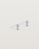 Lottie Studs | Ceylon Sapphire & Diamond White Gold