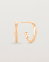 A pair of Suspend Hoops | Rose Gold