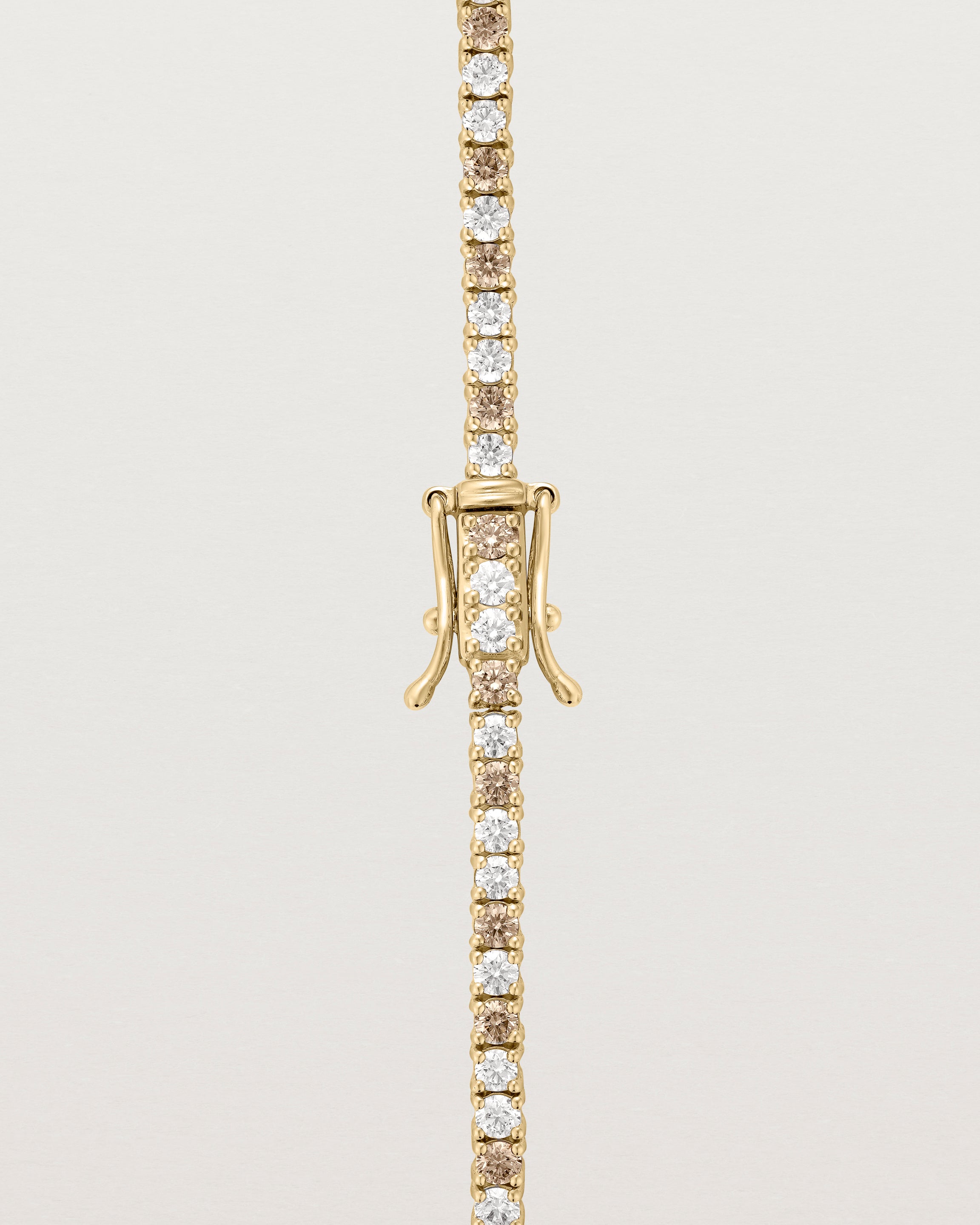 Leora Tennis Bracelet | Champagne & White Diamond
