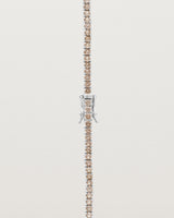 Leora Graduated Tennis Necklace | Champagne Diamond