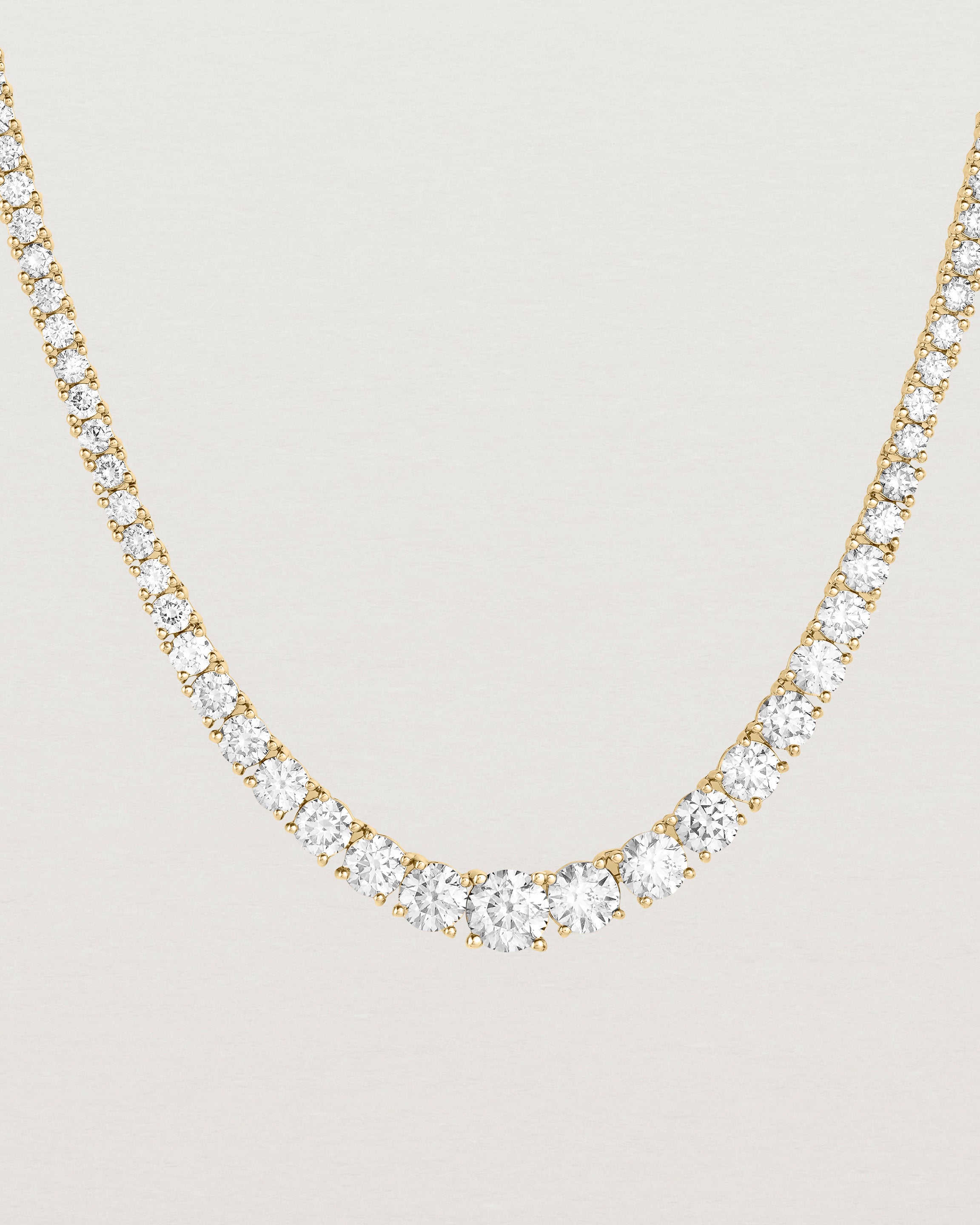 Leora Graduated Tennis Necklace | Diamond