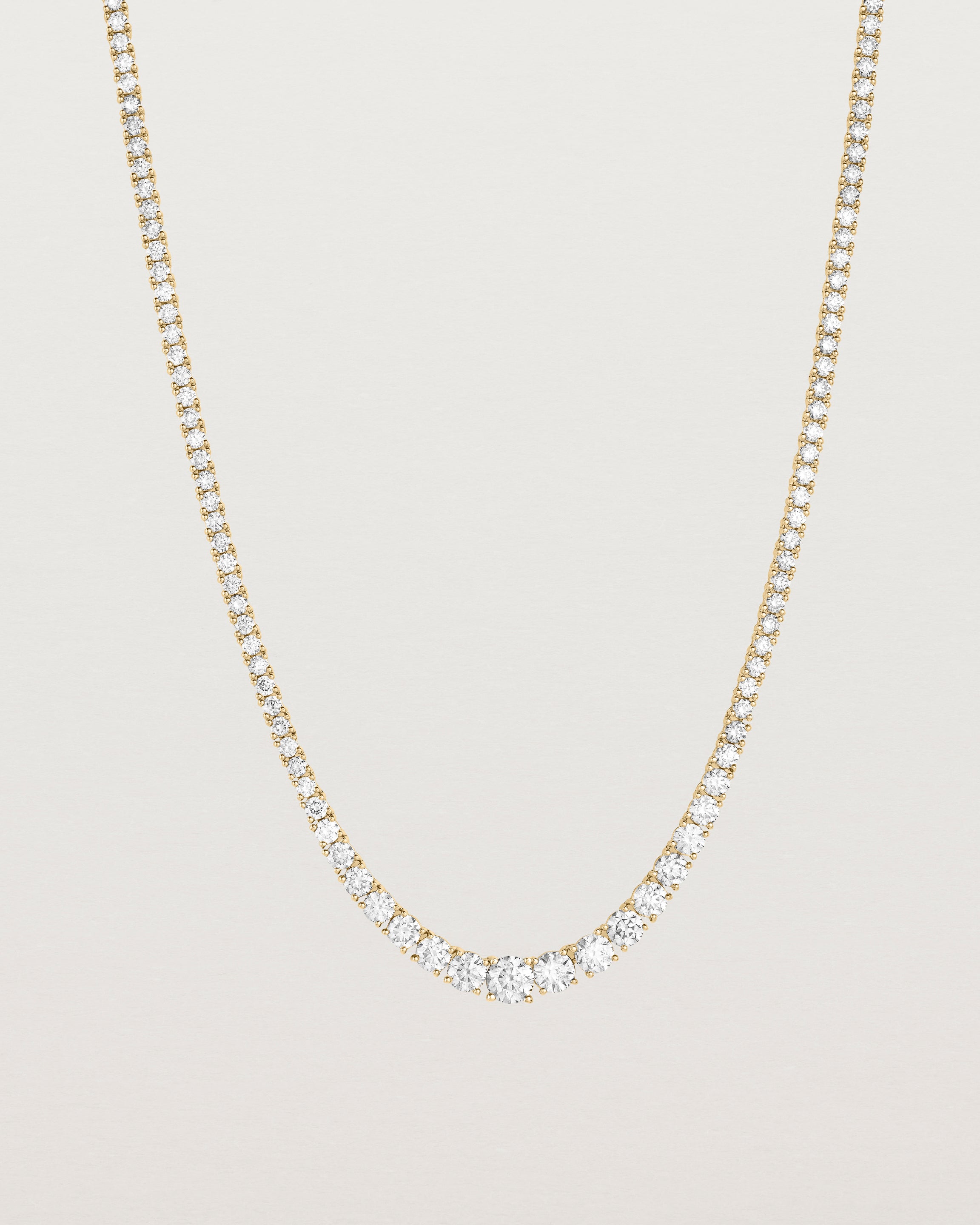 Leora Graduated Tennis Necklace | Diamond